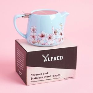 Alfred stainless ceramic teapot